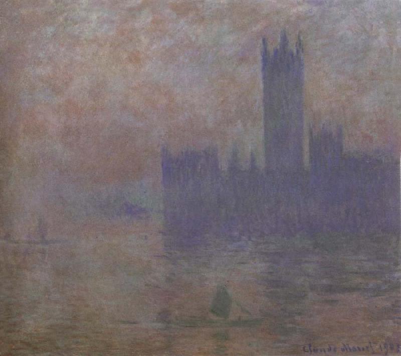 Claude Monet Houses of Parliament,Fog Effect oil painting picture